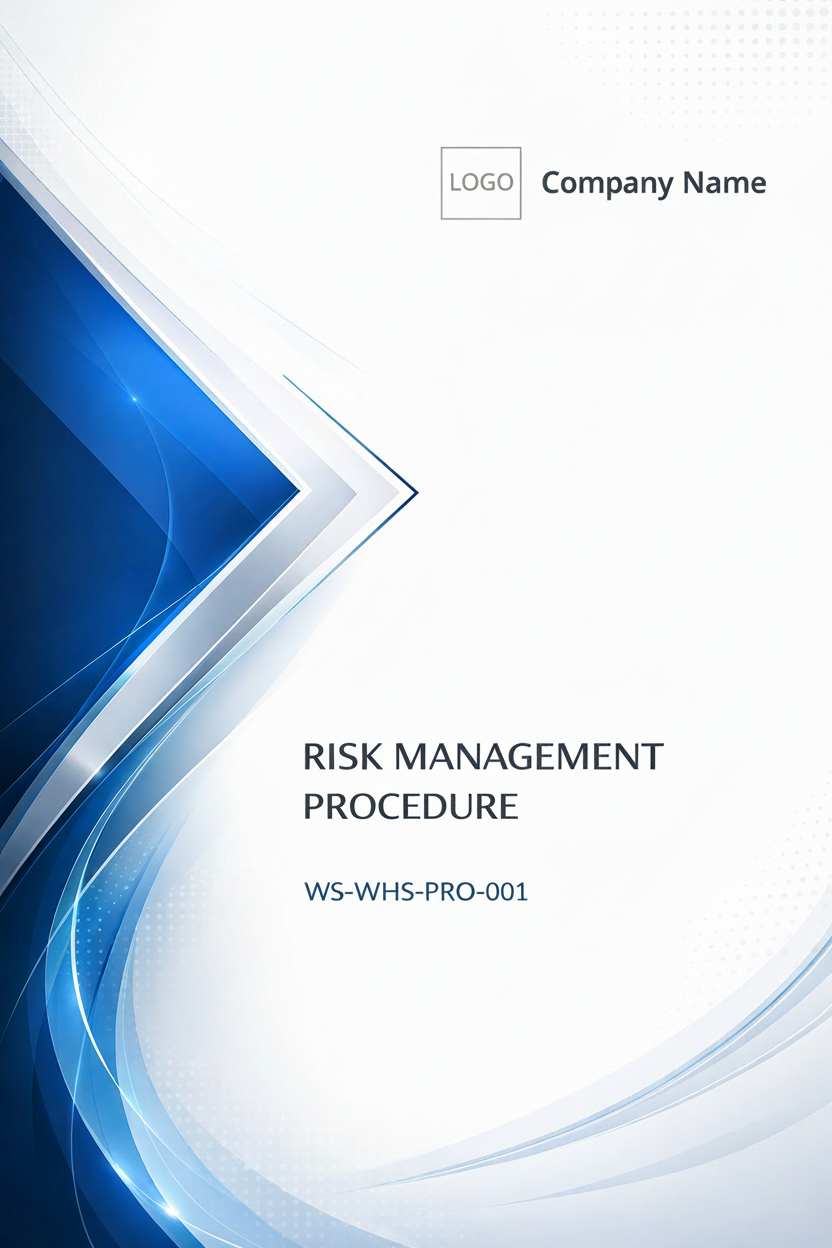 Sample Spire Safety risk management procedure showing controlled WHS documentation