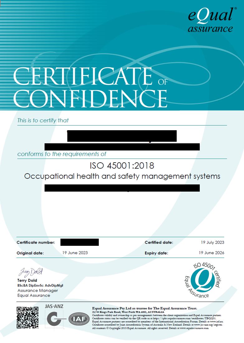 Integrated Management System ISO Certificate