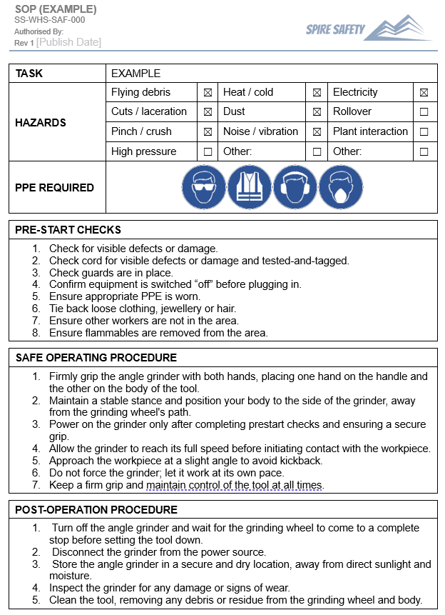 Extension Ladder SOP